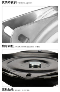 探险游艇铝合金快艇钓鱼船路亚船用座椅旋转盘基座可拆卸转盘底座