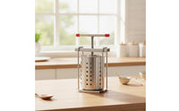 Detachable Manual Vegetable Press Easy to Clean Manual Vegetable Press Stable Stainless Steel Press Compact for Home Cooks, Dumpling Filling Making, Kitchen Countertop