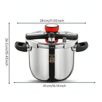 Stainless Steel Pressure Pot Rapid Cooking Pot Energy Saving Cookware for Busy Families