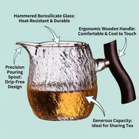 Hammered Glass Gong Dao Bei, High Borosilicate Glass