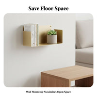 U-Shaped Floating Shelf Nordic Aesthetic Floating U-Shelf Minimalist Design