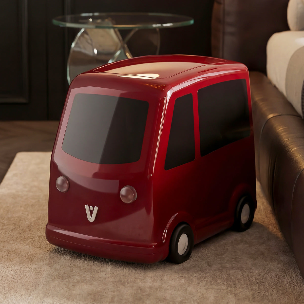 Plastic Pedal Trash Can with Wheels for Home Use