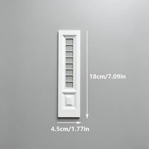 Mini European Window Panel Frame Realistic Design Miniature Decor Easy to Use