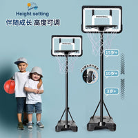 Adjustable Basketball Hoop for Kids and Adults - Outdoor Iron Frame