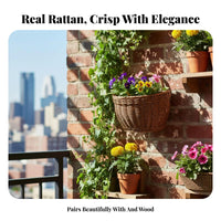 Woven on the on wall Pouch Decorative Storage Basket adaptable for Renters, Homeowners