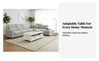 two-in-onePurpose Design elevateTop Coffee Table Space-Saving Storage Furniture Modern design Easy Assembly for Apartment Dwellers, Homeowners, Office Workers, Living Room, Small Apartments, Dining Area