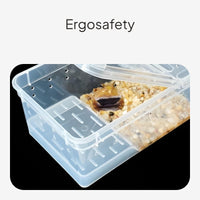 Transparent Amphibian Breeding Box with Ventilated Lid