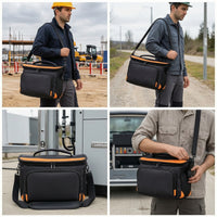 Portable Optical Fiber Fusion Splicer Tool Bag User-Friendly Fiber Fusion Splicer Bag Wear-Resistant Storage Case Heavy-Duty for Technicians, Travel