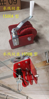 畜牧养殖用升降绞盘 线养鸡场水线料通风窗升降器 手摇自锁绞盘