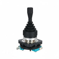 Water, Oil, and Dust Resistant 4 Position Joystick Switch High Reliability Four-Directional Joystick Switch Silver Alloy Contacts Flame Retardant Casing for Machinery Operators, Technicians, Engineers, Hoists, Control Panels, Cranes