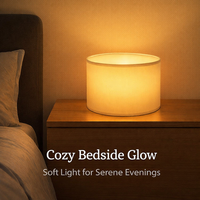 Handmade Lampshade for Ceiling Lights and Table Lamps, Cylindrical Drum Shade with Soft Diffused