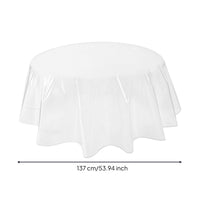 Transparent Round Tablecloth Protector Waterproof Round Tablecloth for Families, Kitchen
