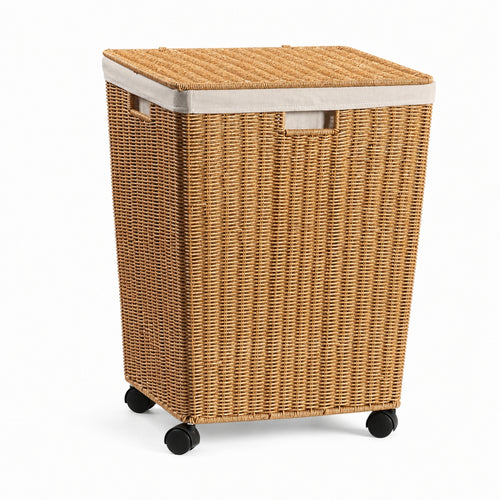 Rolling Laundry Hamper Mobile Laundry Hamper with Lid Contemporary for Bedroom