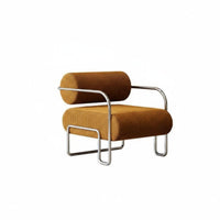 Modernist design aesthetic Deep sapphire Single Seater stylish Design Lounge Chair Ergonomic contour Seating Furniture Thick paddinging for Cafe Owners, residents, Readers, Coffee Shop, Reception Area, Living Room, Bedroom