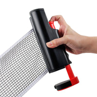 Adjustable Portable Table Tennis Net Set with Retractable Frame