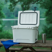 Insulated Portable Cooler Stain Resistant Cooler Box Sturdy Ice Box Leakproof for Camping, Car