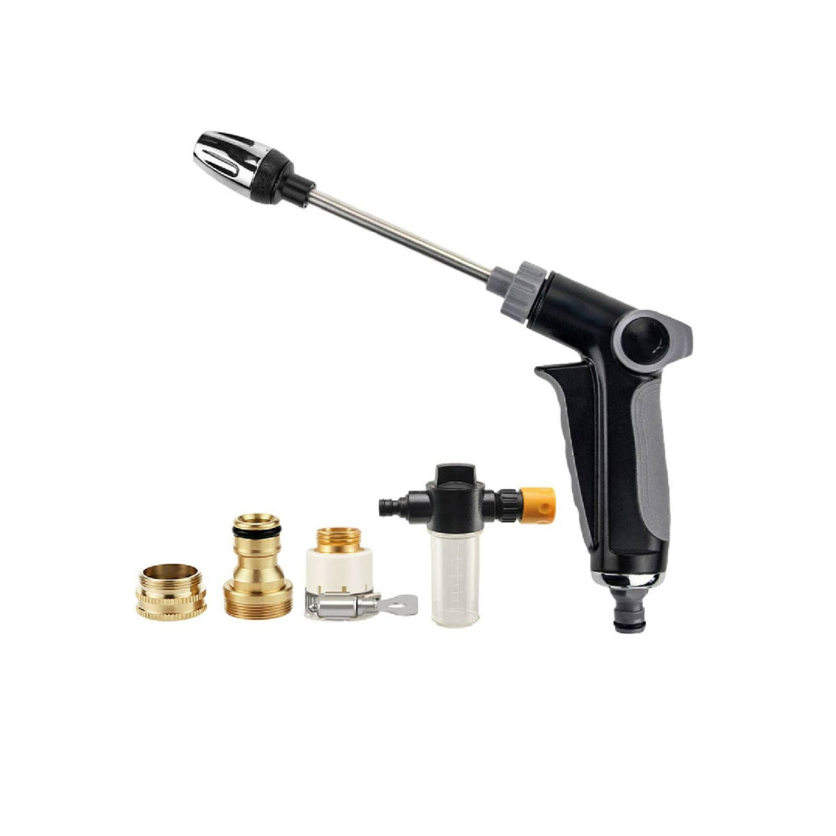 Car Wash with Foam Bottle Handheld Hose Nozzle Long-Lasting