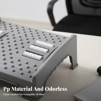 Angled beneath-desk Footrest Reduces Fatigue Footstool Portable for Adults, video game enthusiasts