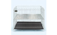 Folding Dog Playpen Foldable Dog Pen with Tray Rust Resistant Puppy Pen for Young Dogs, Outdoor