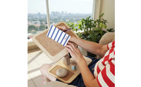 Foldable Writing Desk Wooden Home Furniture Space Saving for Sewers, Crafters