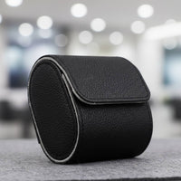 PU Leather Watch Roll Lightweight Single Watch Storage Box Individual Accessory Organizer Luxurious Lined Removable Pillow
