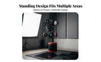 Multi-Target Boxing Stand Multifunctional Boxing Training Station Stable Base Adjustable Training Target for Fighters, Beginners, Home Gym, Workout