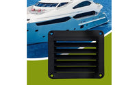 Heat Dissipation Marine Louvered Vent Weather Resistant Square Plastic Air Vent Long-Lasting Nylon Construction for Boat, RV, Cabinet