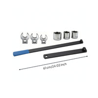 8 Pieces Pulley Adjustment Wrench Kit Long Handle for Repair Shops