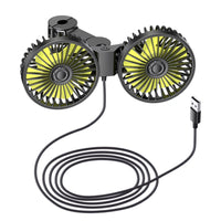 Fan with Clamp Universal Twin-Fan  Portable for Drivers