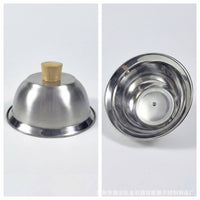 Stainless Steel Burger Cover Multi-Purpose Griddle Steaming Cover for BBQ, Chefs