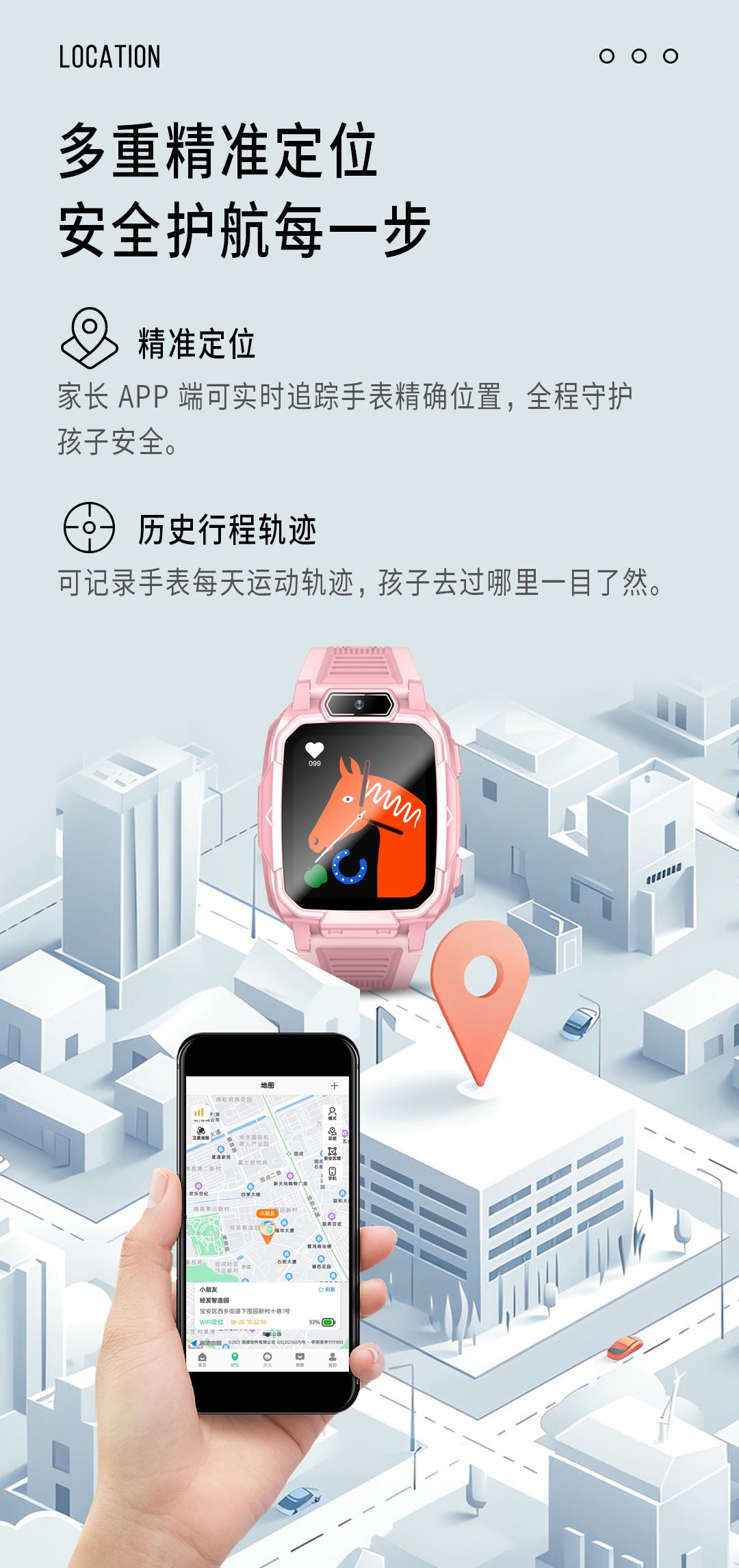 Compact Kids Smart Watch with GPS and Calling