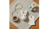 Pastel Colors Easter Felt Garland Handmade Easter Bunny Garland Ready to Hang Felt Ball Banner Lightweight for Children, Wall Decor, Nursery, Mantelpiece, Classroom