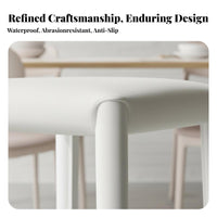 Stackable Saddle Stool Space-Saving Dining Seat Minimalist Design for Homeowners