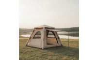 Quick Setup Inflatable Tent with Mesh Openings and Doors Spacious Inflatable Tent with Awning Ventilated Waterproof for Campers, Families, Camping, Backyard Gatherings