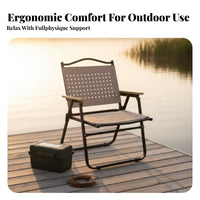 Frogtypetype Folding Chair Foldable Portable Seat Lightweight for Beach, Campers