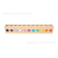 Rainbow Wooden Creative Pencil Holder and Desk Organizer