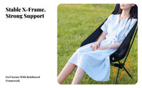 High-Back Moon Chair Stable Structure Collapsible High-Back Chair for Families