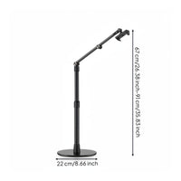 Overhead Phone Mount Stable Filming Overhead Phone Stand Rotatable Mobile Accessory for Content Creators