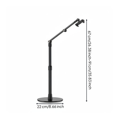 Overhead Phone Mount Stable Filming Overhead Phone Stand Rotatable Mobile Accessory for Content Creators