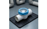 Blue Outer Band 2-Inch Check Valve Backflow Protection Transparent Check Valve Good Sealing Long-Lasting for Water Treatment