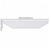 Window Barrier Cloth with Zipper Triangular Air Conditioner Window Barrier Universal for Push Openings, Bedrooms