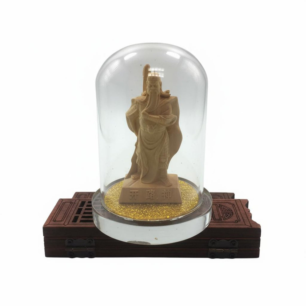 Souvenir Gift Boxwood Buddha Carving Carved Guanyin Statue for Collectors, Buddhists, Living Room, Personal Altar, Office Desk