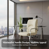 Upholstered managerial Armchair Thick paddinging Computer Chair Padded Armrests