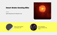 Brake-sensing LED bike light, IPX6
