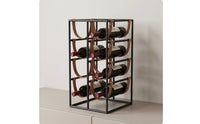 Grape Rack with Leather Straps Sturdy Countertop Grape Rack Stylish for Home Bar
