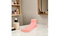 Pedicure Training Foot Soft Material Nail Art Practice Foot Realistic Mannequin Part for Beginners, Beauty School