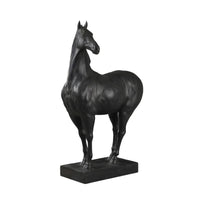 Horse Sculpture Decorative Sculpture with Base Tabletop for Living Room, Office