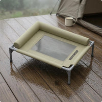 Raised Mesh Dog Cot Padded Pet Furniture Rectangular Frame