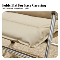 Padded Classic Armchair Heavy-Duty Collapsible Camp Chair Wear-Resistant