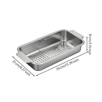 Sink Drain Basket with Extendable Frame Expandable Kitchen Tool Dishwasher Safe